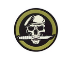 Military Skull W/Knife Morale Patch